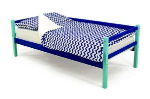 Детская деревянная кровать-тахта Svogen цвет мятно-синий (Бельмарко)