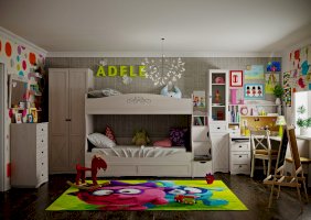 Молодежная комната Adele в цвете Ясень Анкор светлый (Глазов)